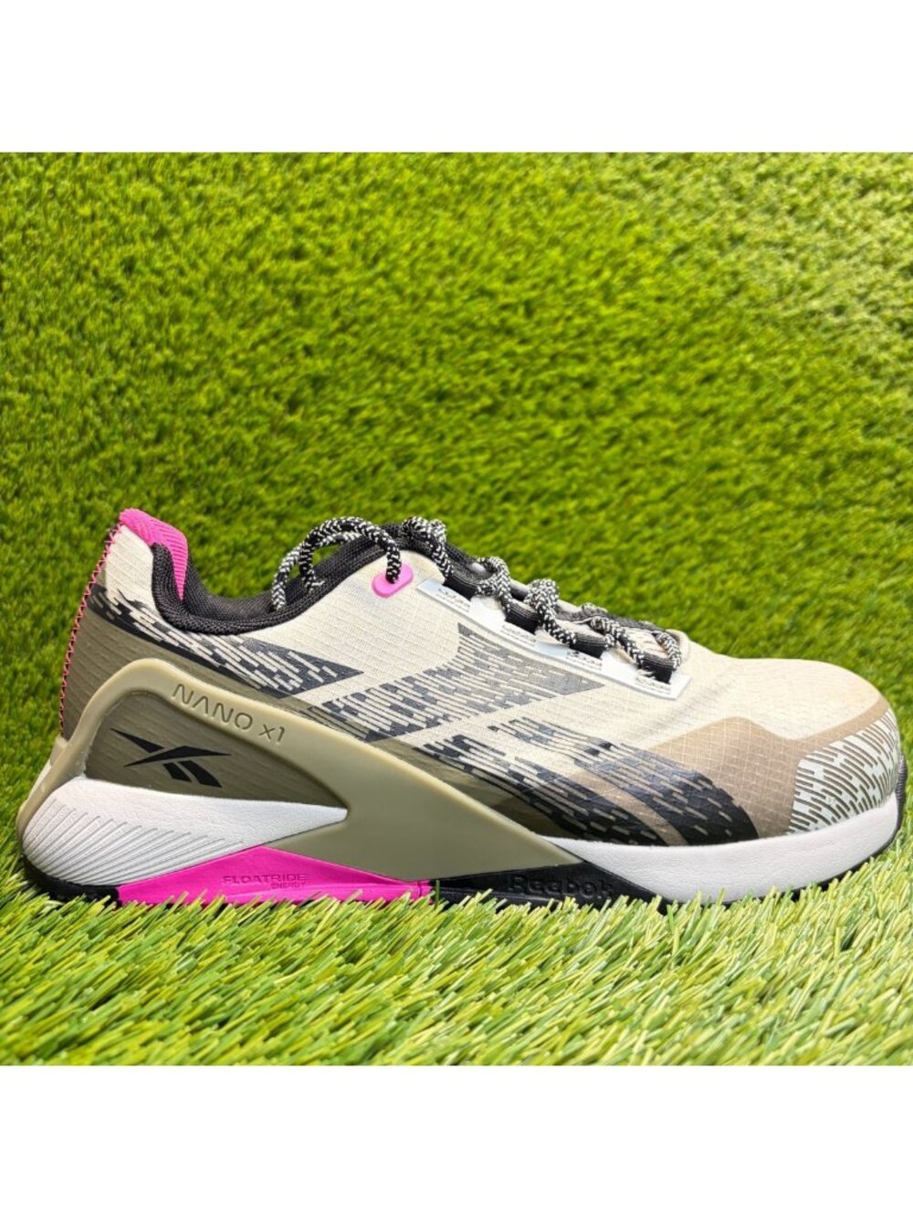 Reebok Nano X1 Adventure Womens Size 9.5D Gray Composite Toe Safety Work Shoes